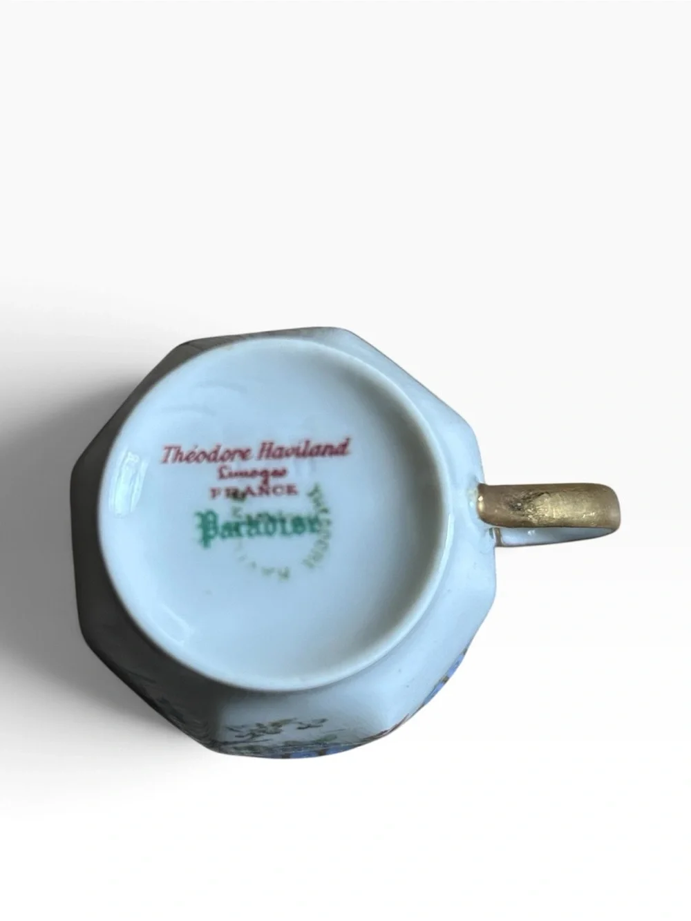 Three Theodore Haviland Limoges France Bird of Paradise Demitasse Teacups